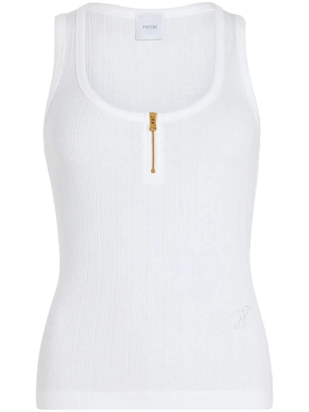 Scoop-Neck Ribbed Tank Top