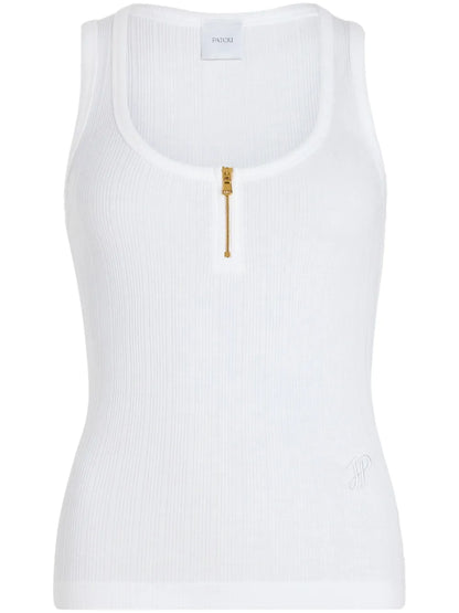 Scoop-Neck Ribbed Tank Top