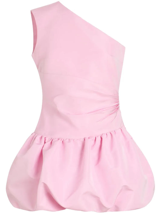 One-Shoulder Bubble Mini Dress