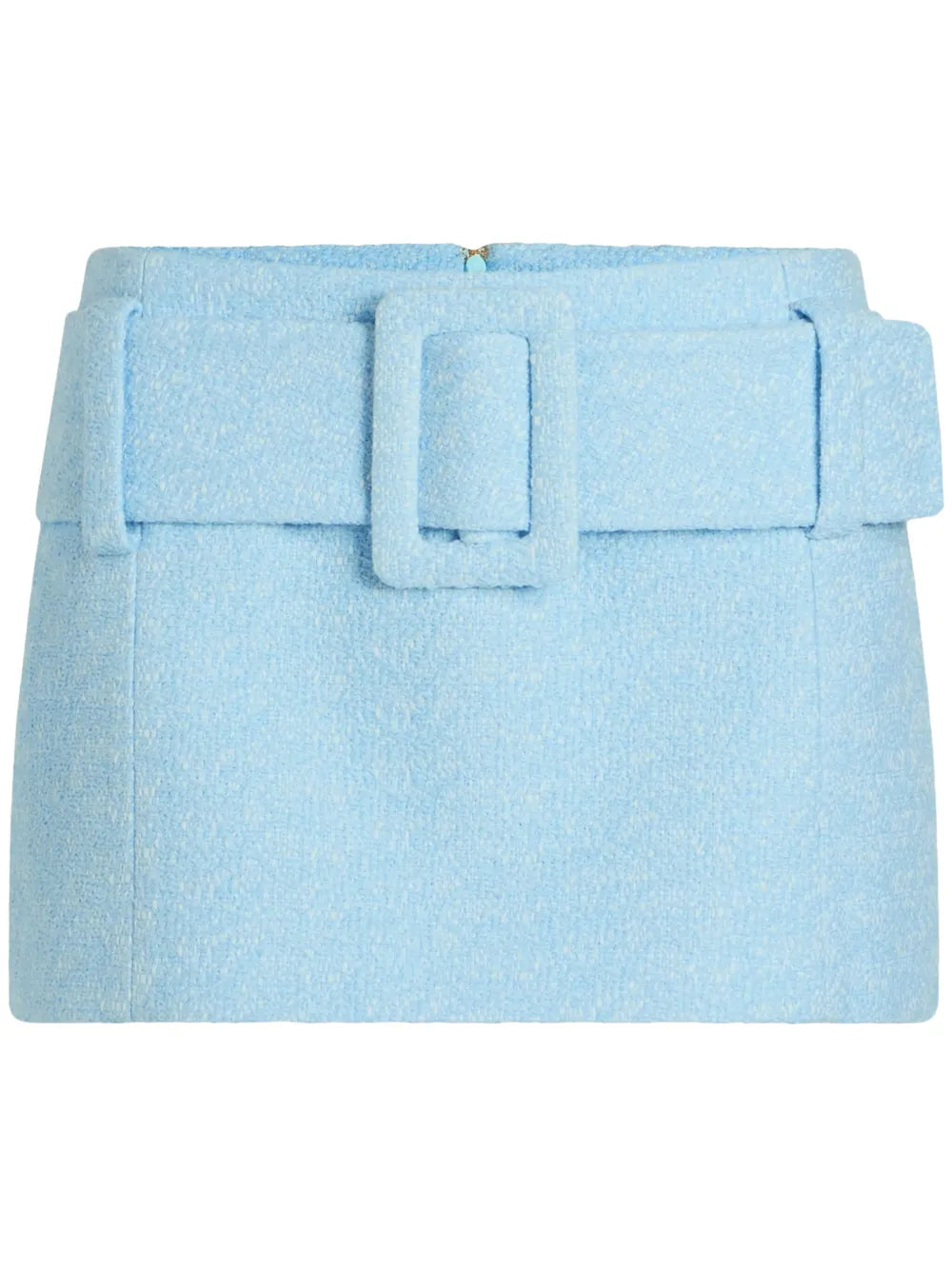 Belted Organic-Cotton Mini Skirt