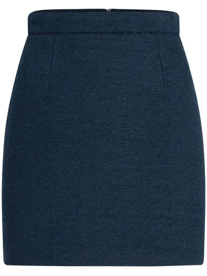 Organic-Cotton Tweed Mini Skirt