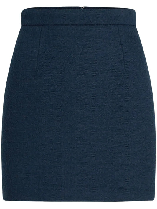 Organic-Cotton Tweed Mini Skirt