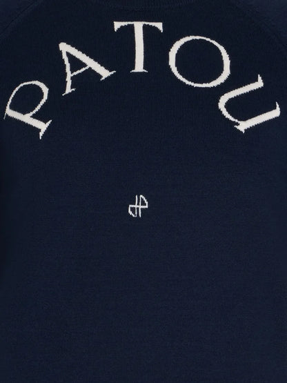 Logo-Jacquard Merino Sweater