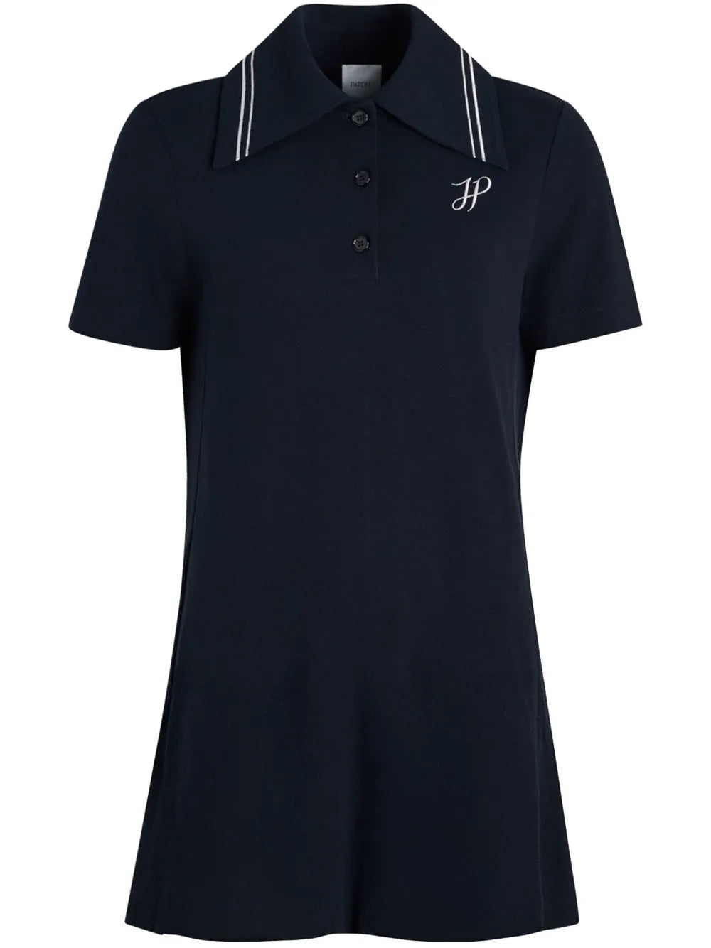 Logo-Embroidered Mini Polo Dress