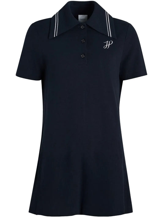 Logo-Embroidered Mini Polo Dress