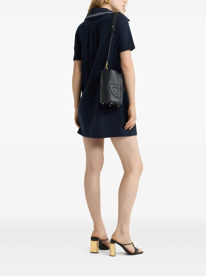 Logo-Embroidered Mini Polo Dress