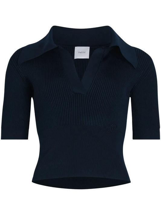 Knitted Polo Top