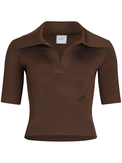 Knitted Polo Top