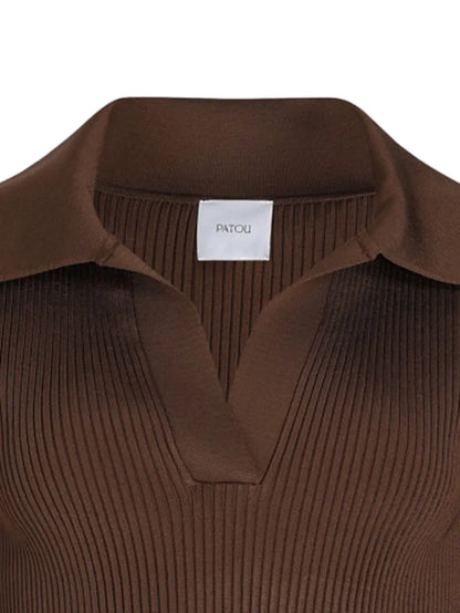 Knitted Polo Top