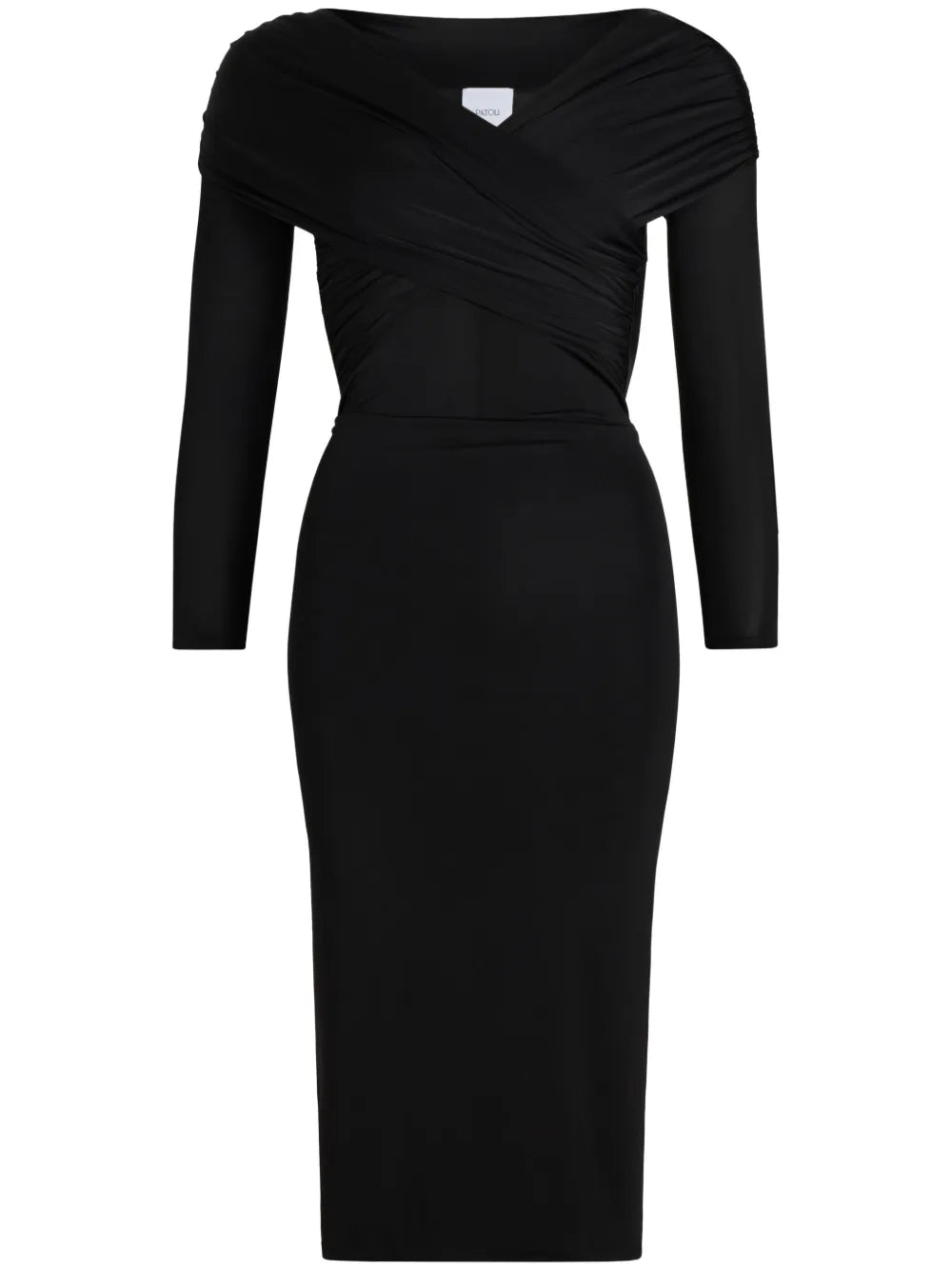 Crossover-Neck Dressbla