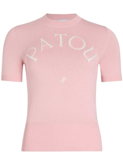 Logo-Jacquard Knitted T-Shirt