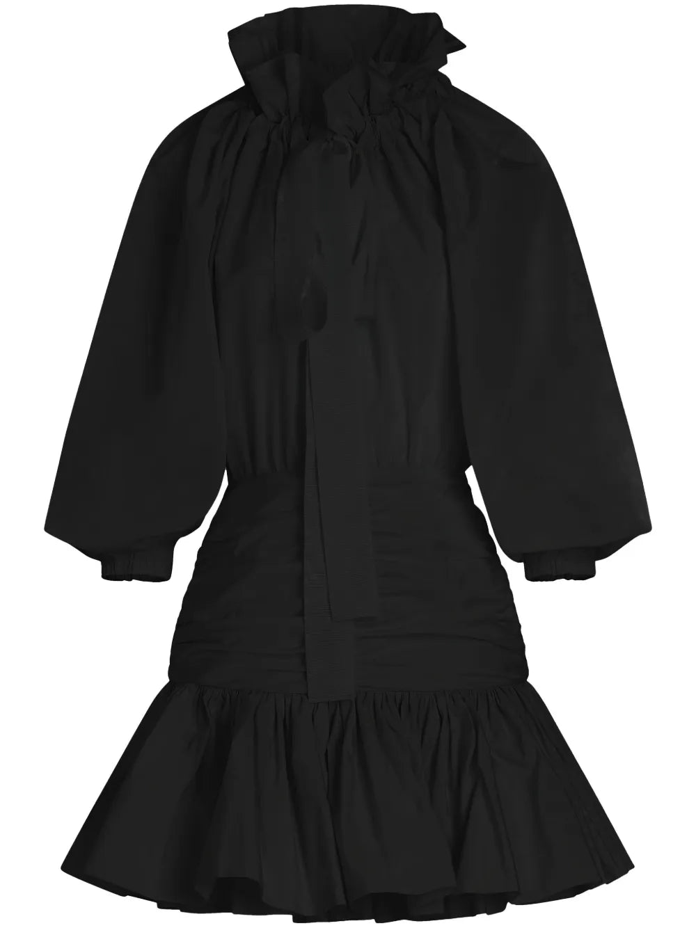 Volume Sleeve Mini Dress