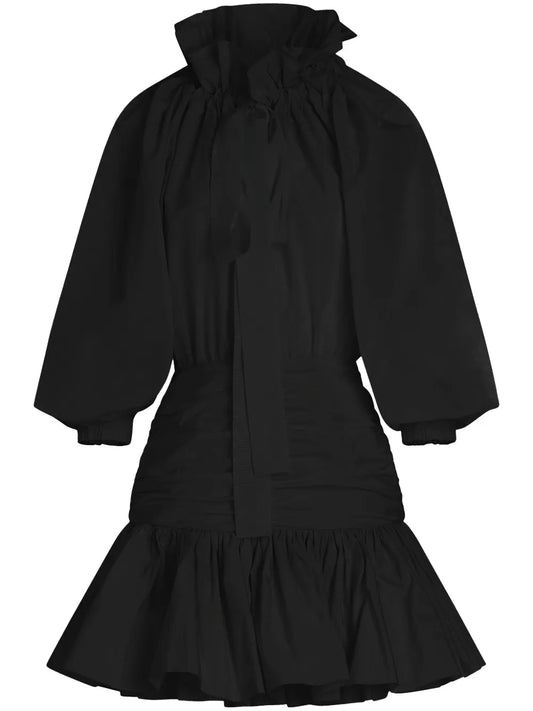 Volume Sleeve Mini Dress