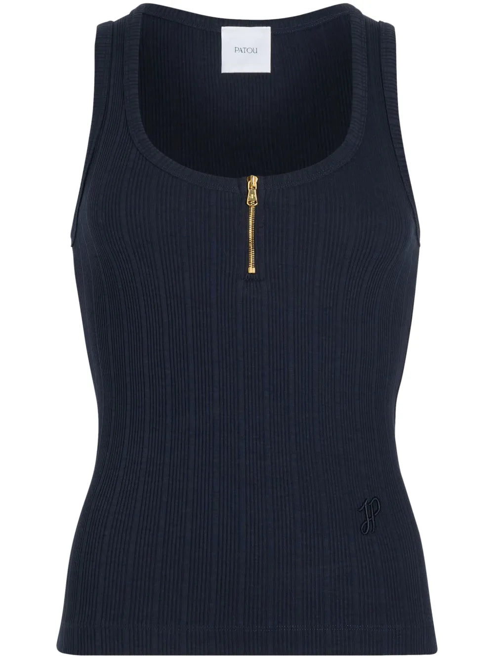 Scoop-Neck Ribbed Tank Top