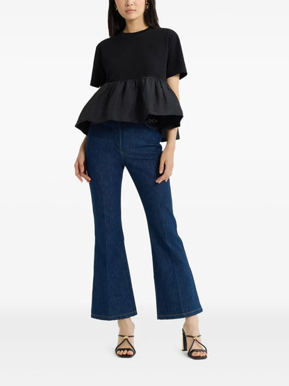 Ruffle-Hem T-Shirt