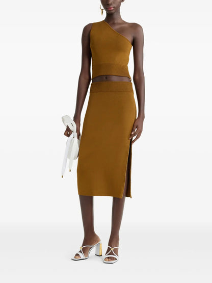 One-Shoulder Knitted Top