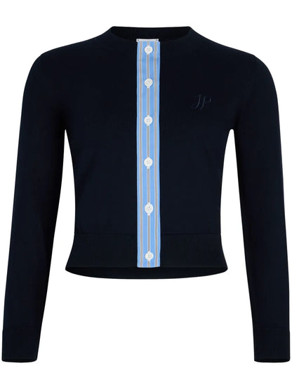 Jp Monogram Cotton Cardigan