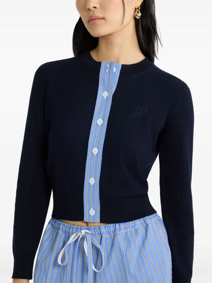 Jp Monogram Cotton Cardigan