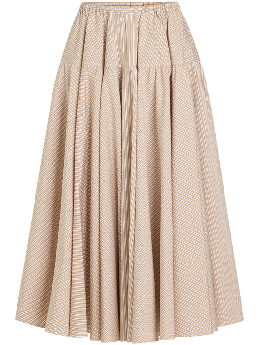Printed Organic Cotton Maxi Skirt