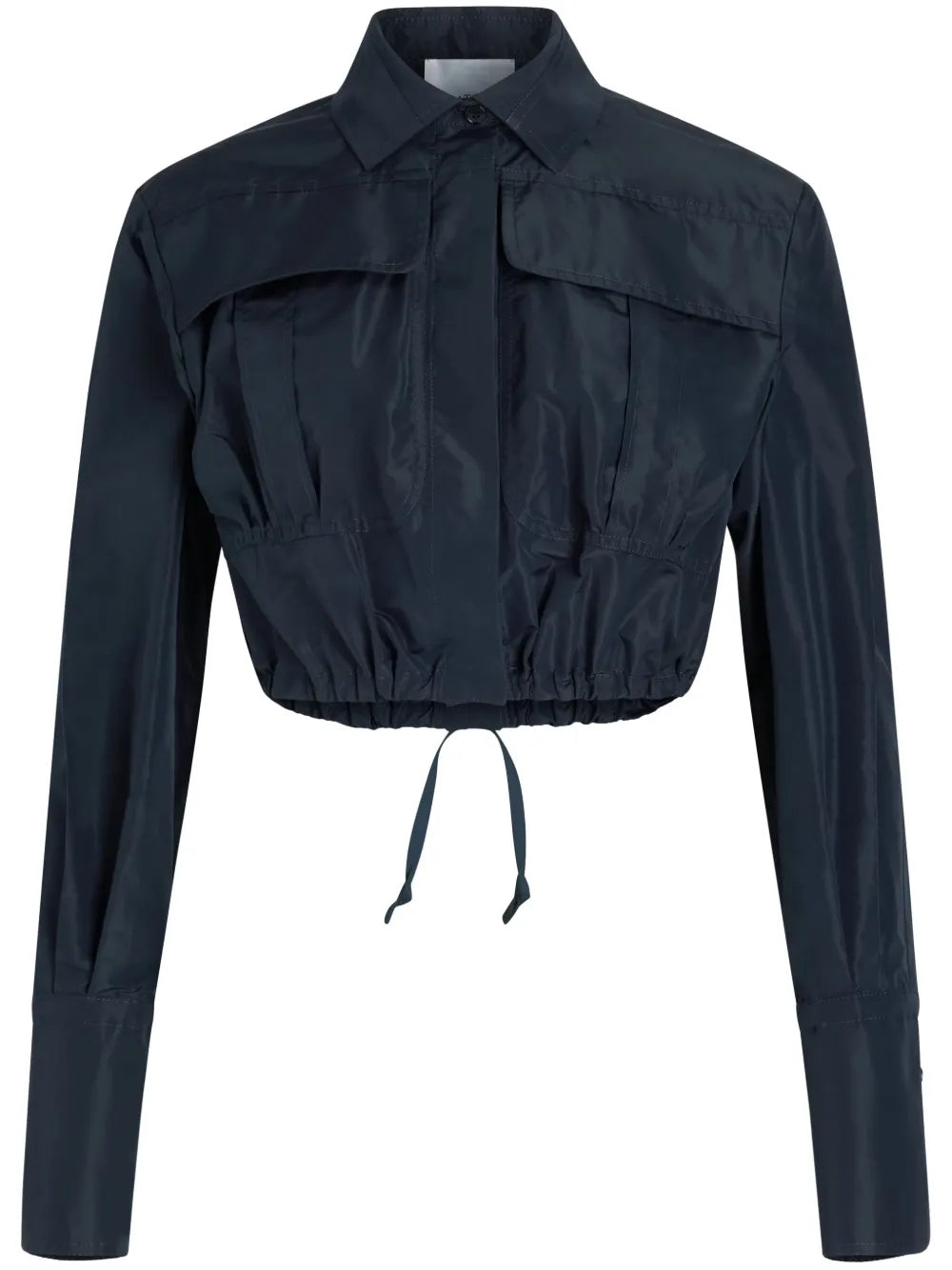 Cropped Faille Safari Shirt
