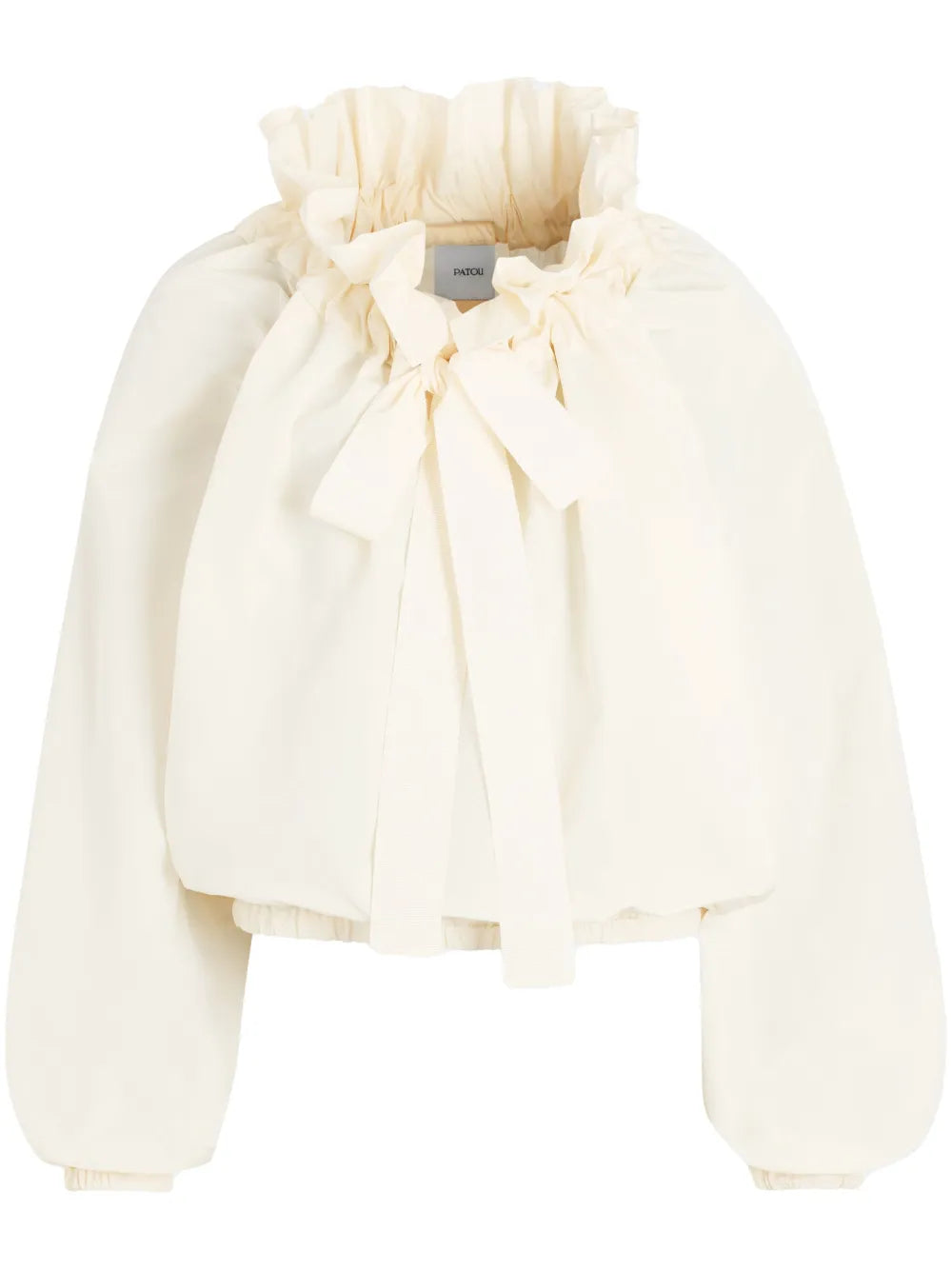 Iconic Drawstring Faille Top