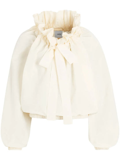 Iconic Drawstring Faille Top