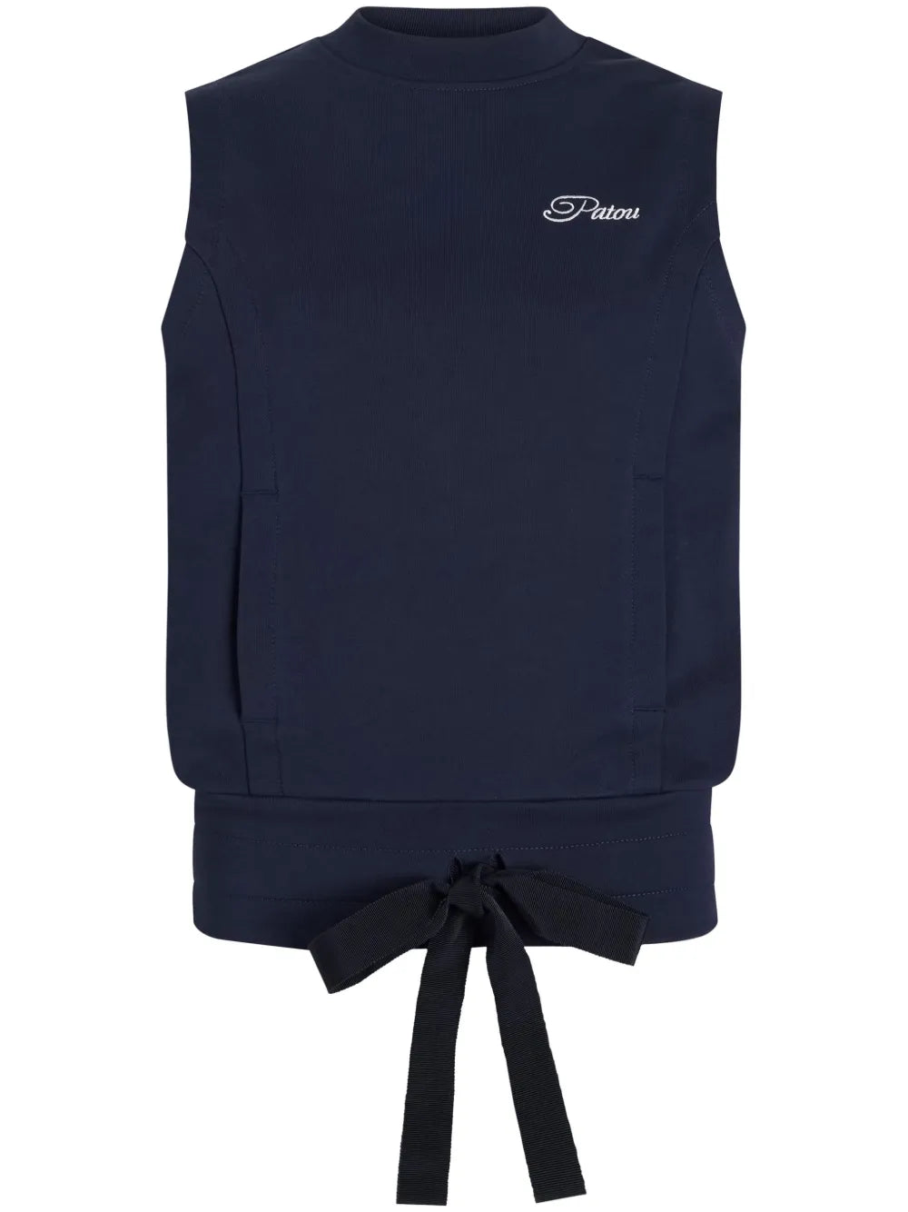 Logo-Embroidered Sleeveless Sweatshirt