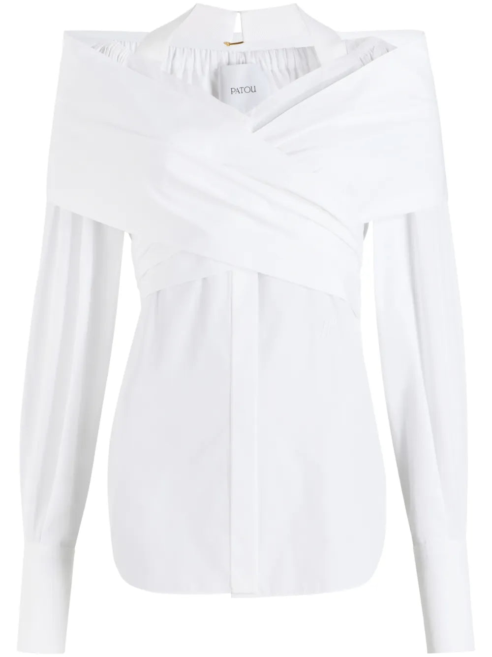 Wrap Poplin Blouse