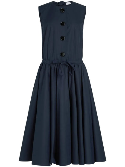 Buttoned-Up Midi Dress