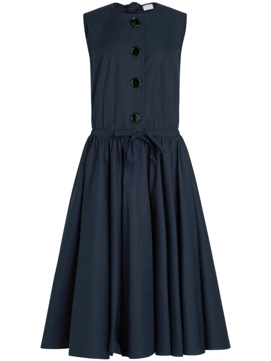 Buttoned-Up Midi Dress