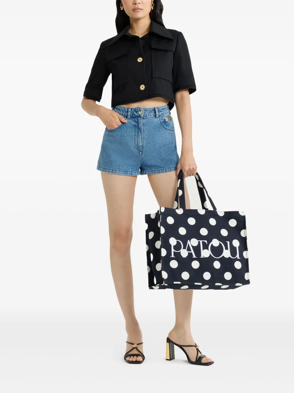 Short-Sleeved Cropped Jacket
