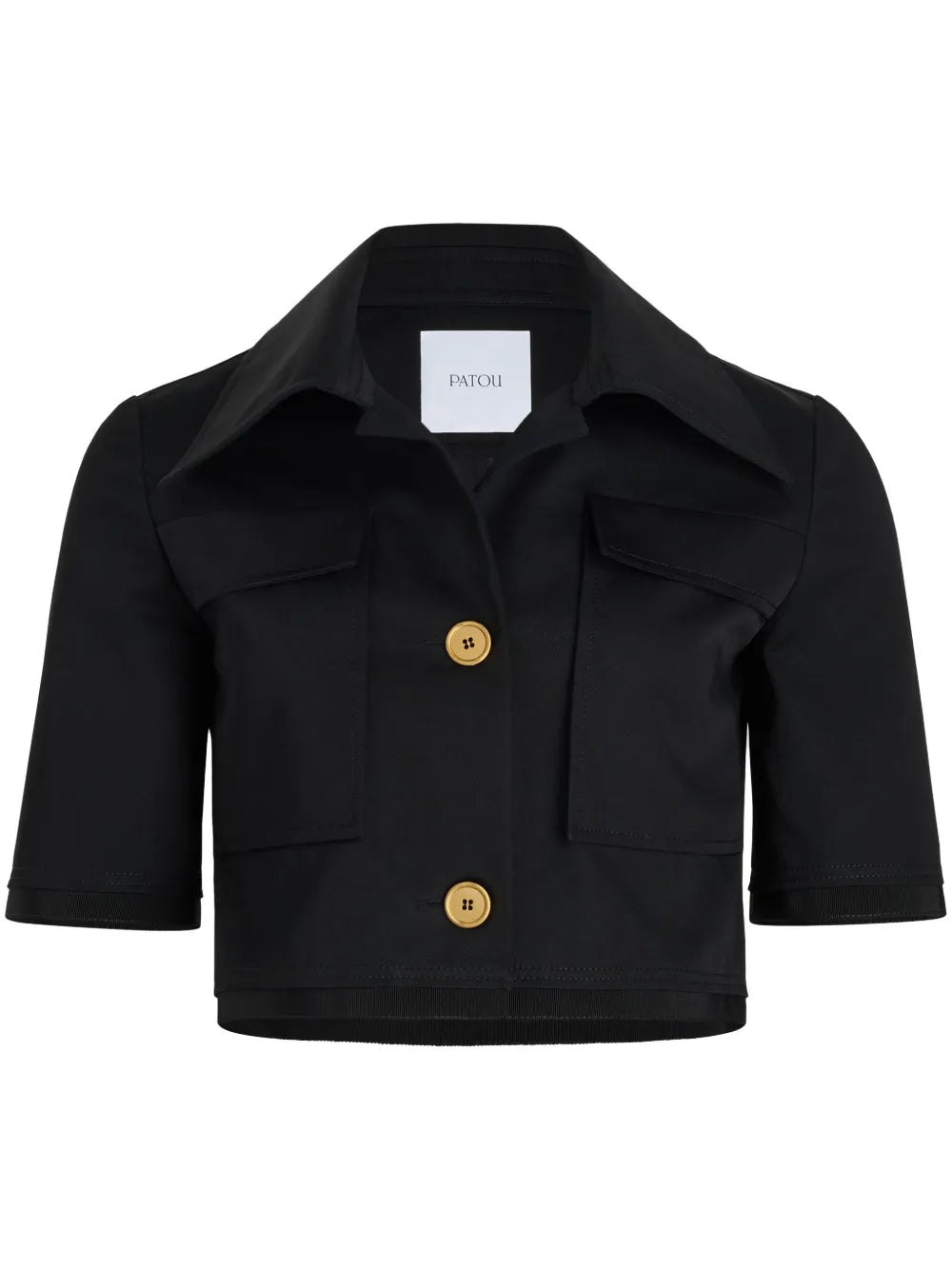 Short-Sleeved Cropped Jacket