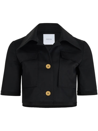 Short-Sleeved Cropped Jacket