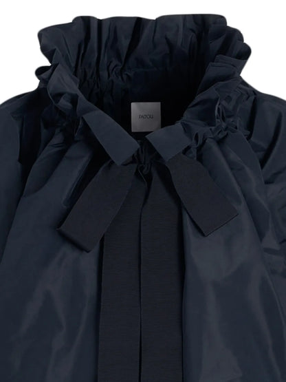 Iconic Drawstring Faille Top