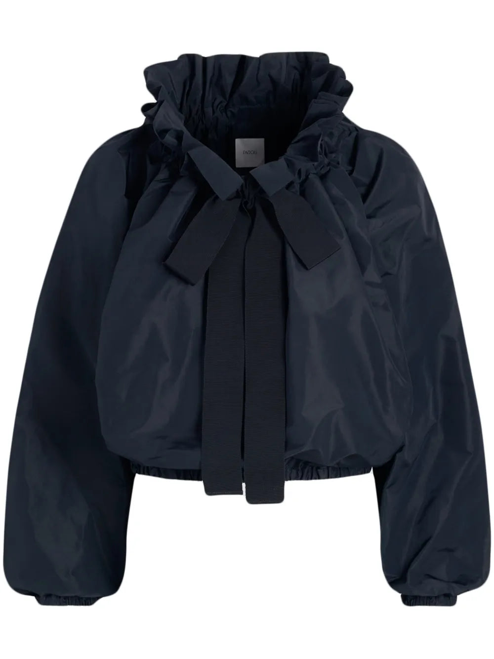 Iconic Drawstring Faille Top
