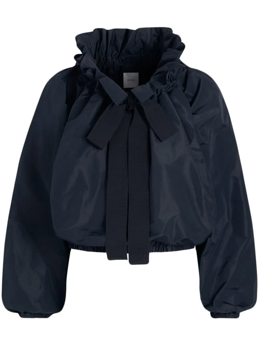 Iconic Drawstring Faille Top