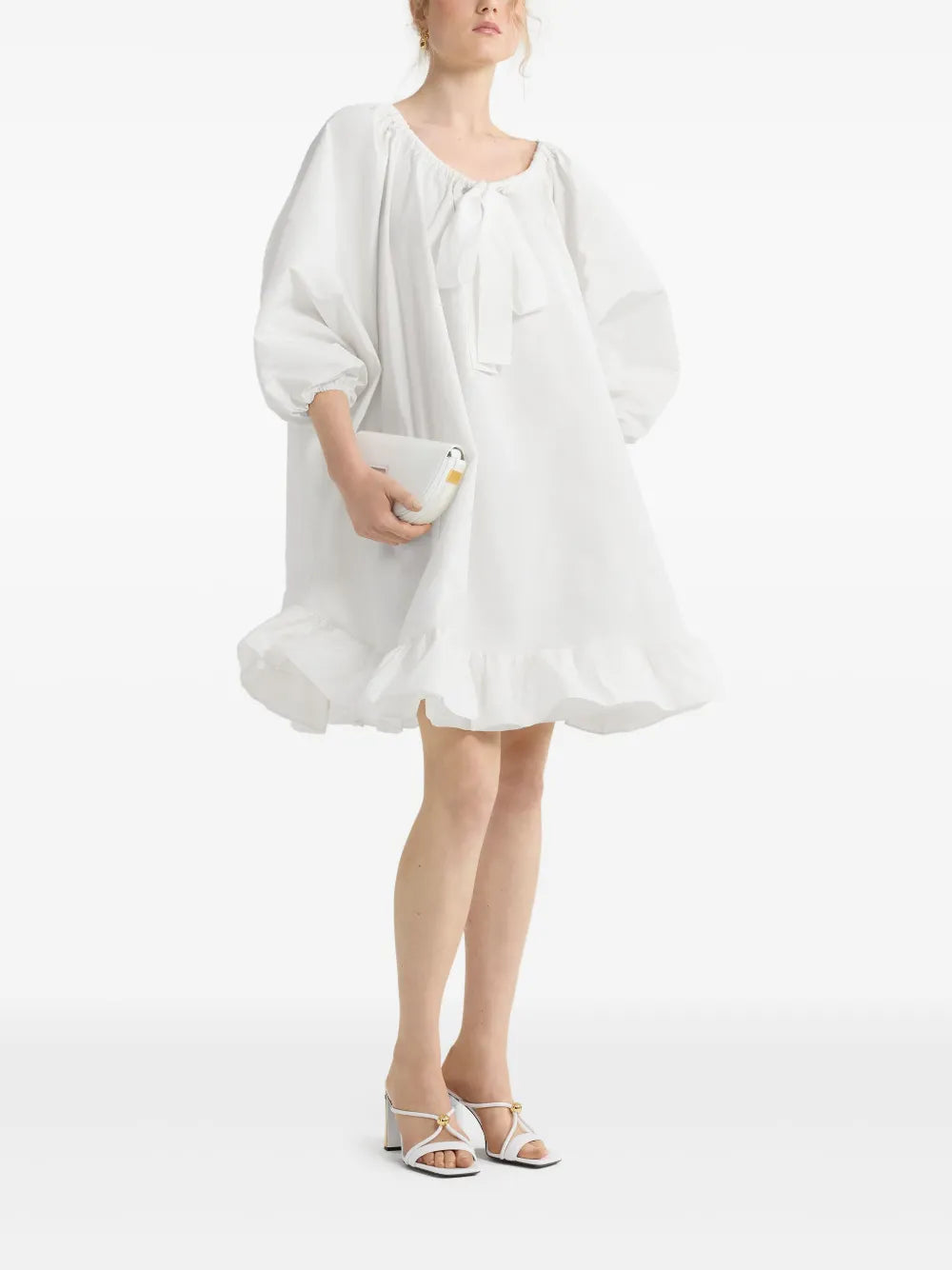 Ruffle-Hem Mini Dress