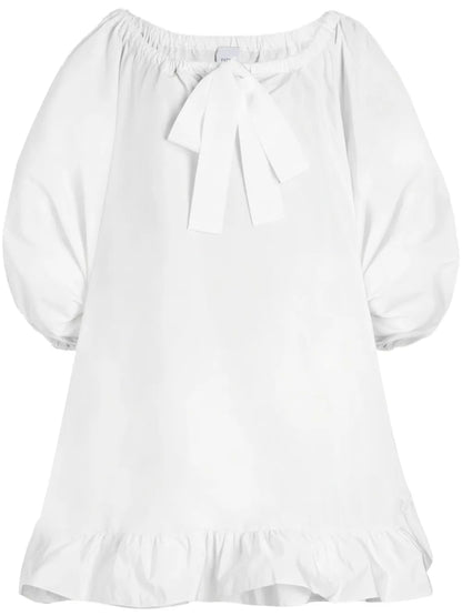 Ruffle-Hem Mini Dress