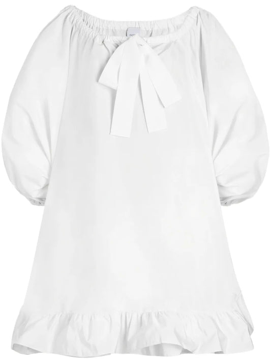Ruffle-Hem Mini Dress