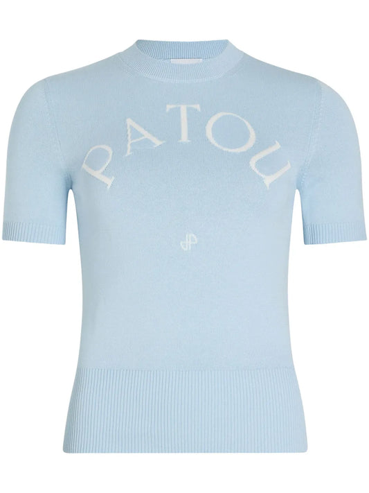 Logo-Jacquard Knitted T-Shirt