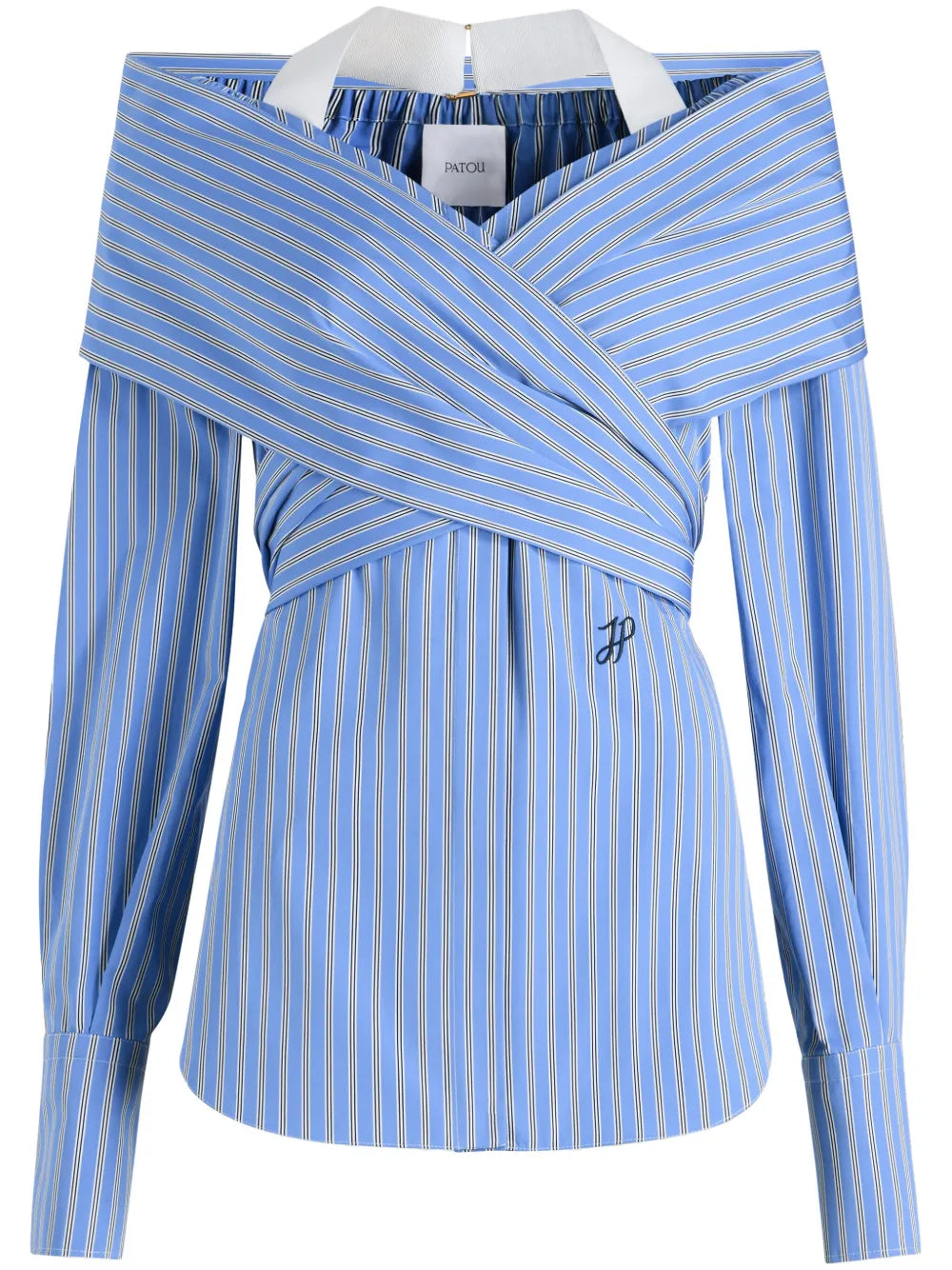 Wrap Poplin Blouse