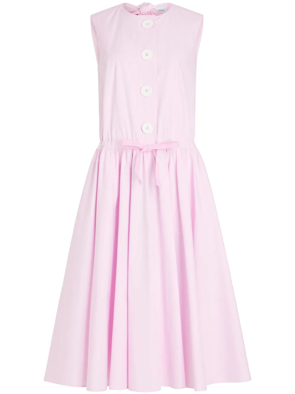 Button-Up Poplin Midi Dress