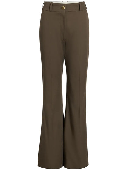 Gabardine Flared Trousers