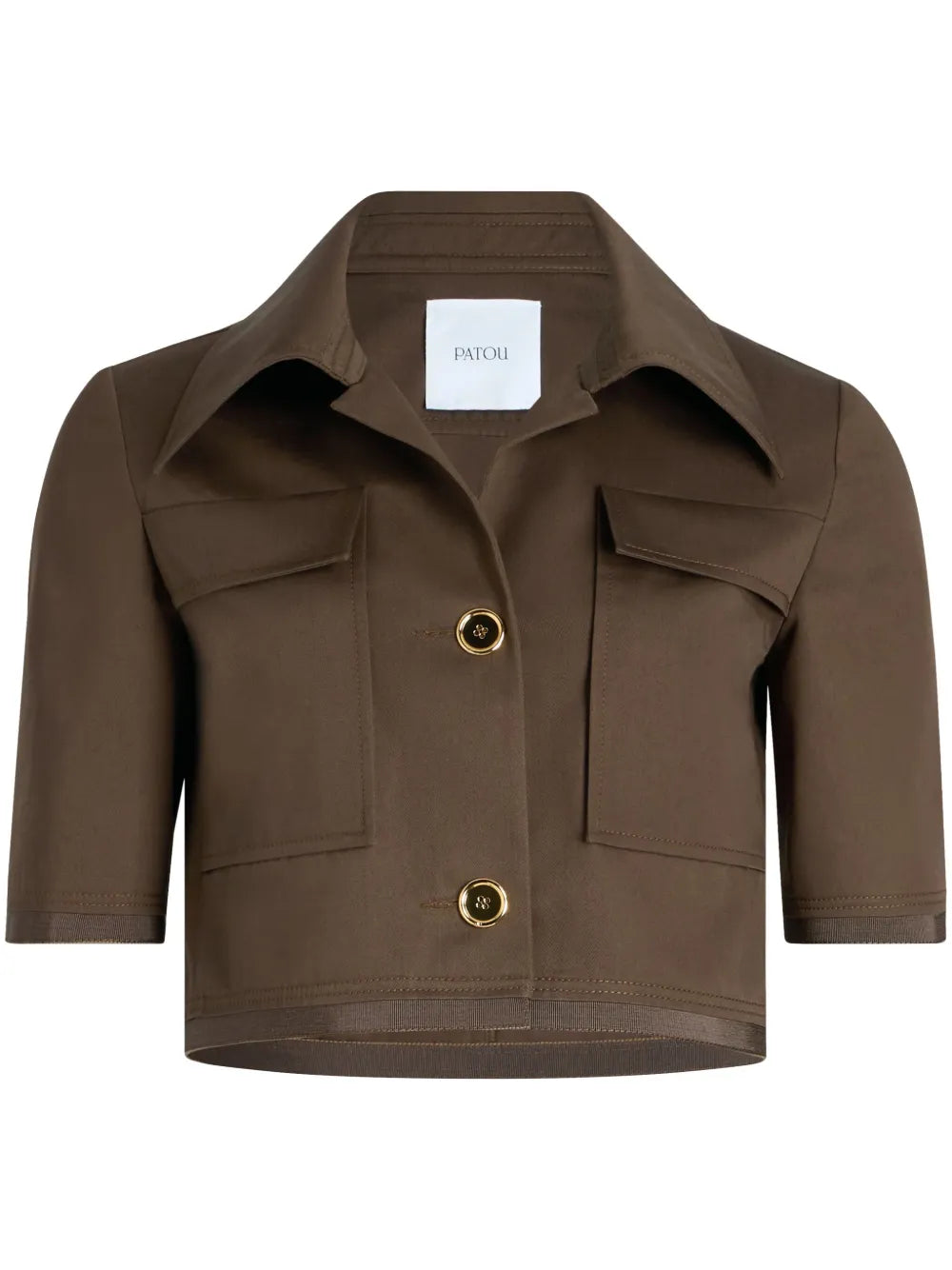 Short-Sleeved Cropped Jacket
