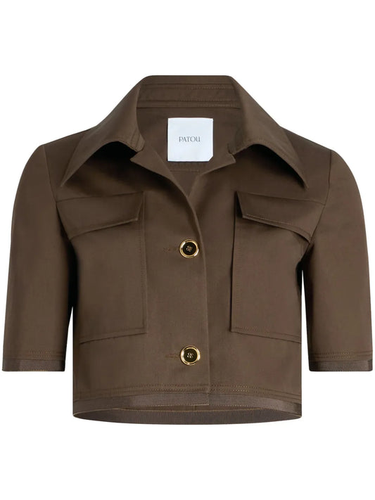 Short-Sleeved Cropped Jacket