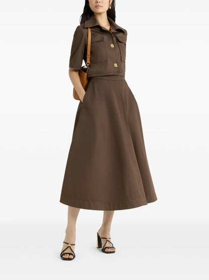 Short-Sleeved Cropped Jacket
