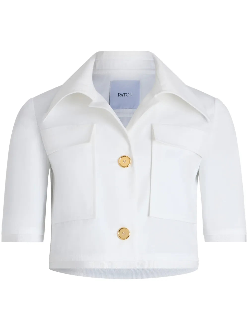 Short-Sleeved Cropped Jacket