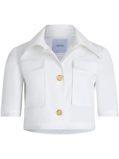 Short-Sleeved Cropped Jacket