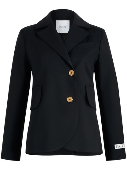 Belted Twill Blazer