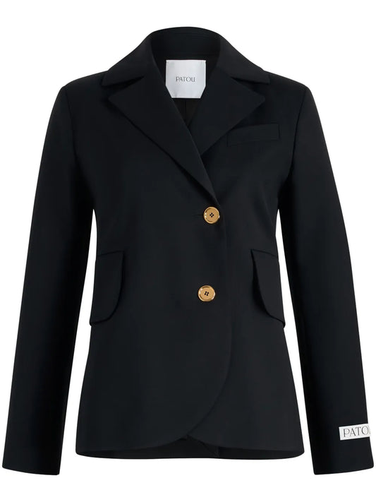 Belted Twill Blazer
